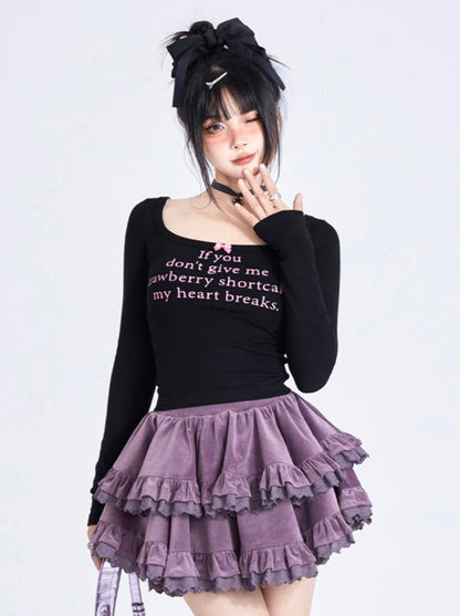 Black Tops Neck Bottled Square