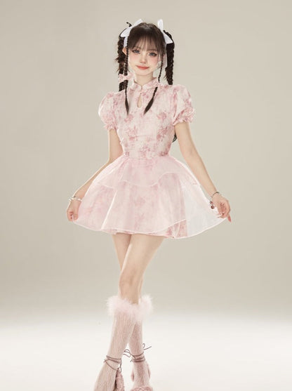 Baby Dress Sheer China Summer Flower