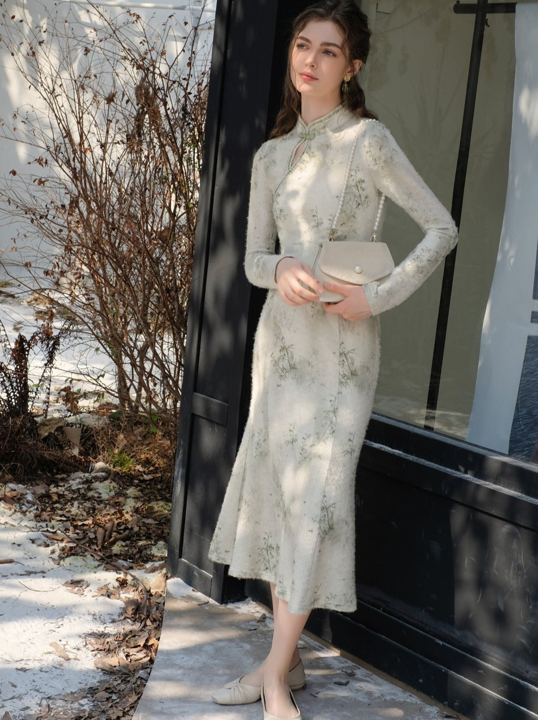 Dress Chinese Long Green