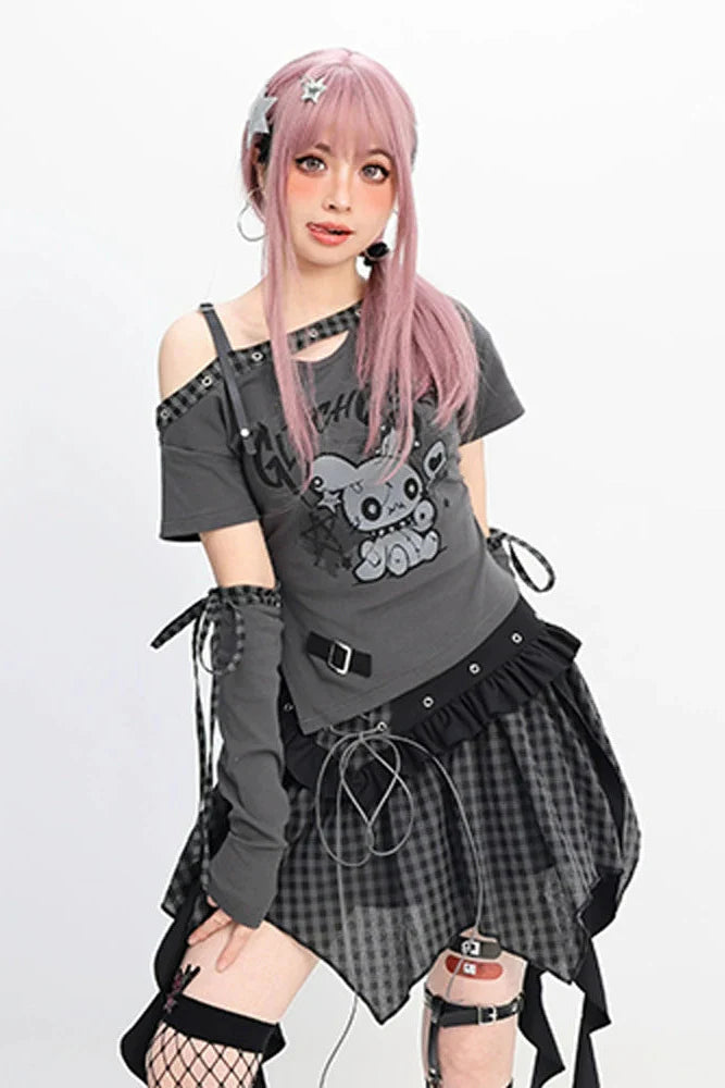 イレギュラーフォルティドール＋スリムフィットTシャツスカート