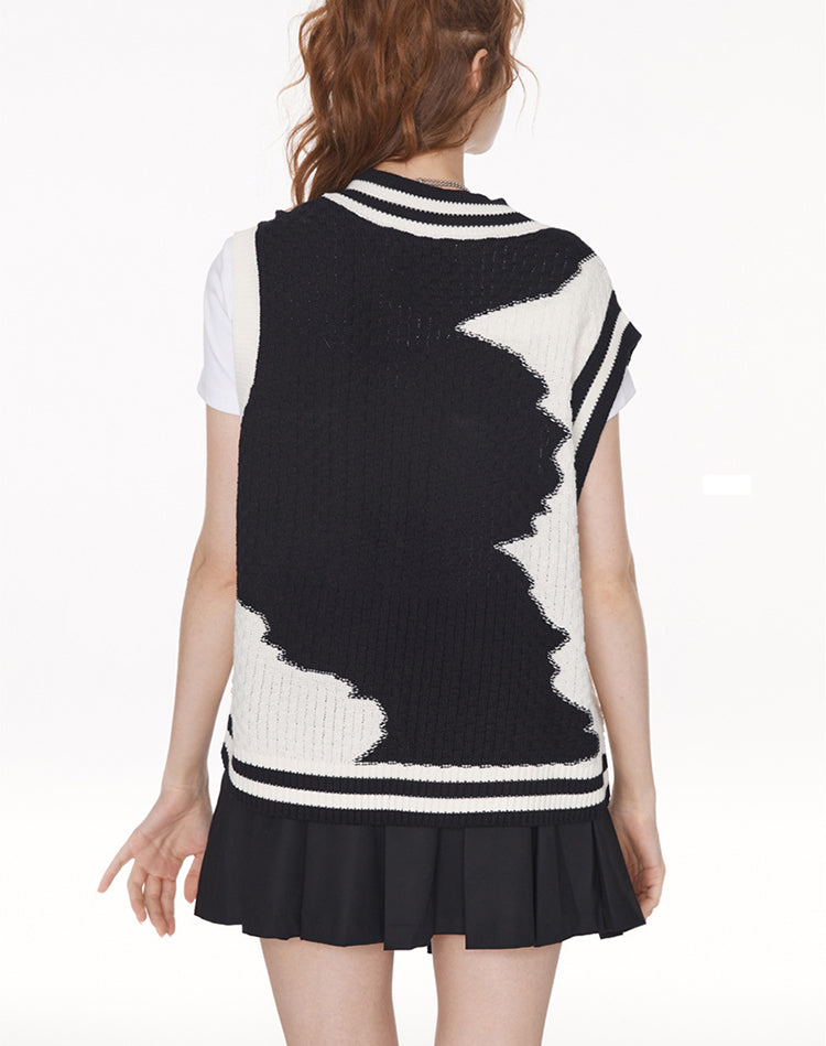 Farbdesign Kontrast Kuh Weste Sommer