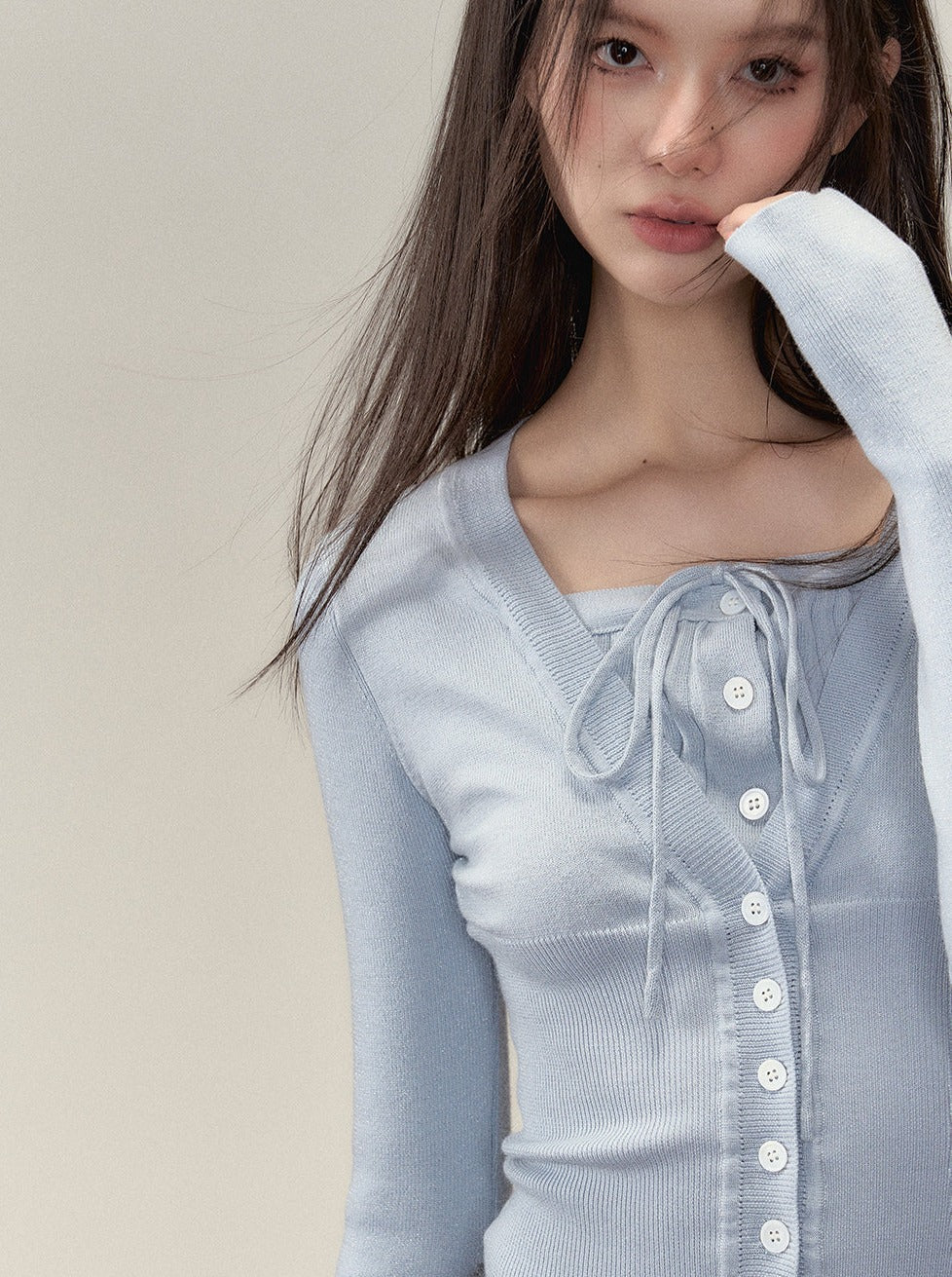 Gefälschte zweiteilige Ramewest Slim Tops