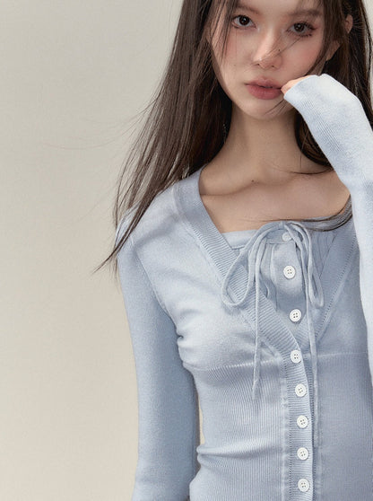 Gefälschte zweiteilige Ramewest Slim Tops