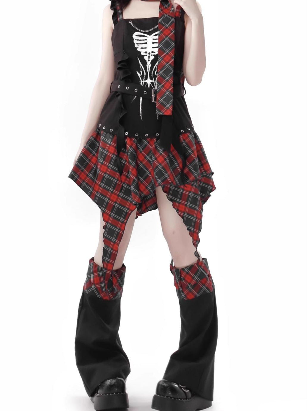 Knochen Waistland Anzug Saum Dark Subkultur Unregelmäßig Original