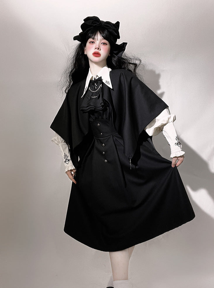 Magic Cloak Prince Shirt Set Suspender Cloak Lolita Dress Nightclaw