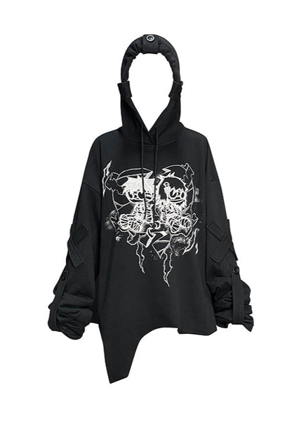 Hoodie Love Kapuzen-Mumien-Sweatshirt