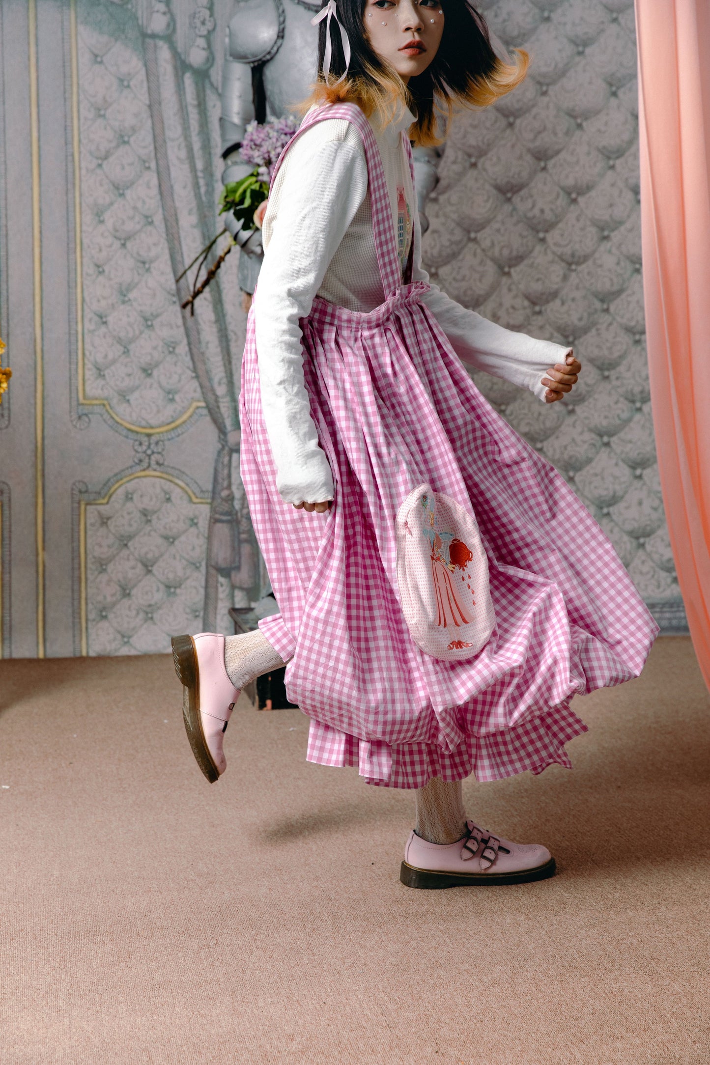 チェックレトロパンツ バルーンサーカス