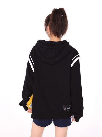 セブンロゴ モード スウェットシャツ フード付きパーカー