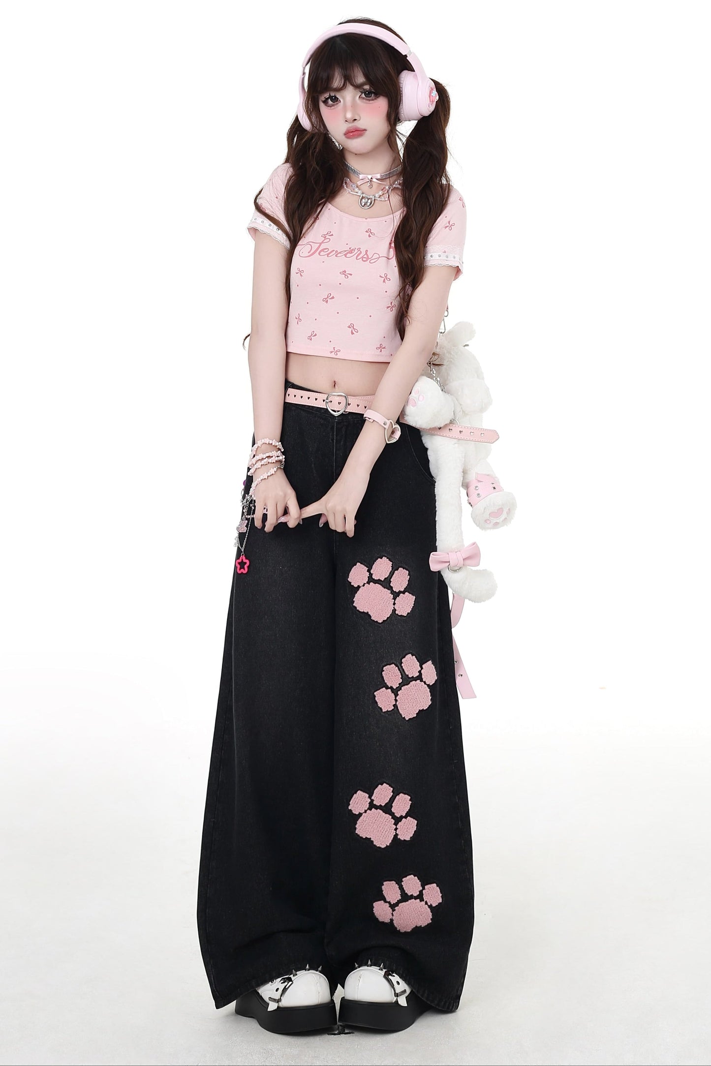 Straight Waist Jeans Sweet High