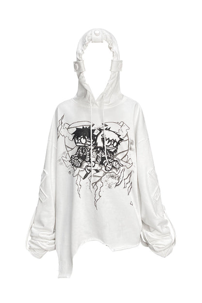 Hoodie Love Kapuzen-Mumien-Sweatshirt