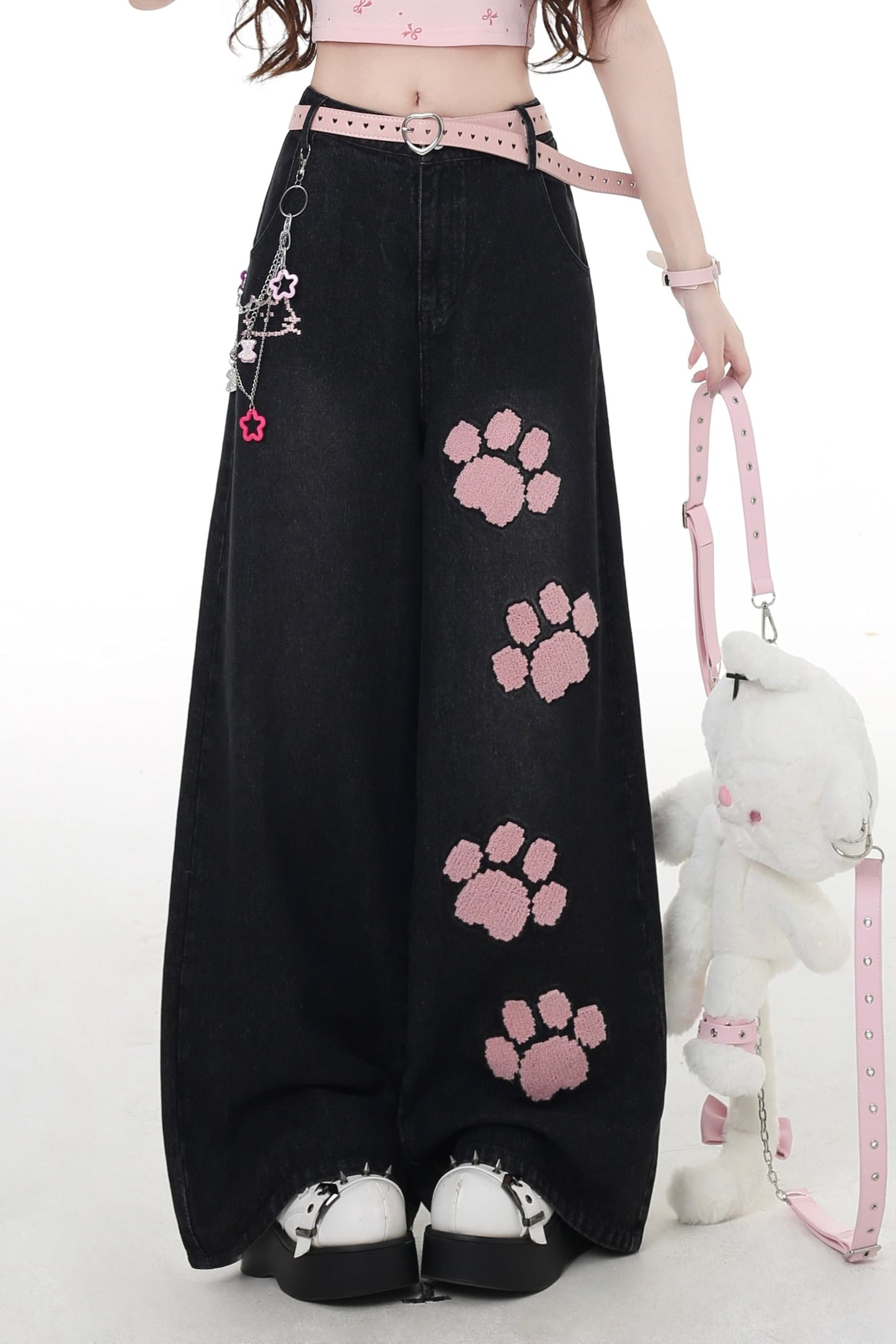 Straight Waist Jeans Sweet High