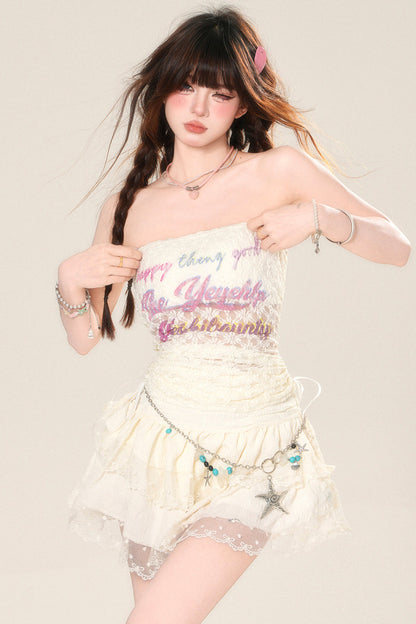 American Lace Colorful Tube Tops