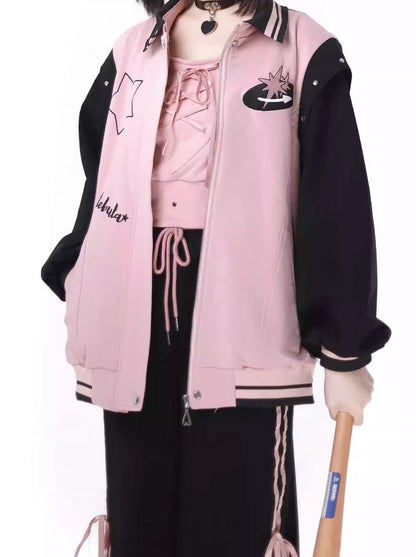 College Saber Anzug Baseball Starry Pink