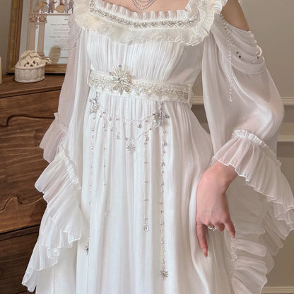 Moon & Stars Poem OP Dress – Fairy Bead Lolita | Zi You Shi Original