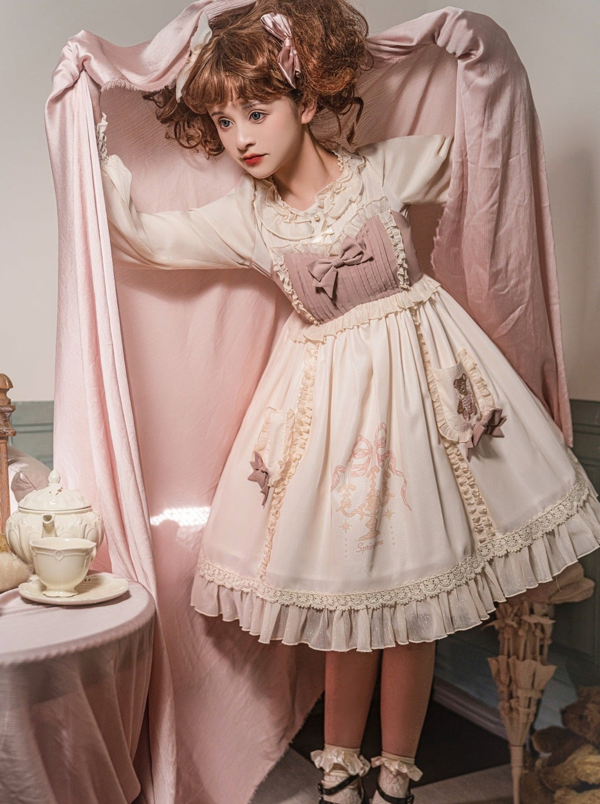 スカート スウィートサス ベアリボン