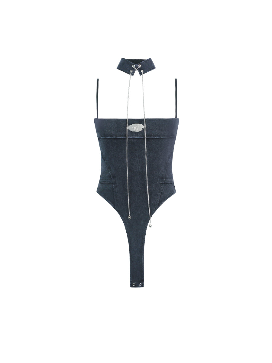 American Hot Girl Design Denim Top