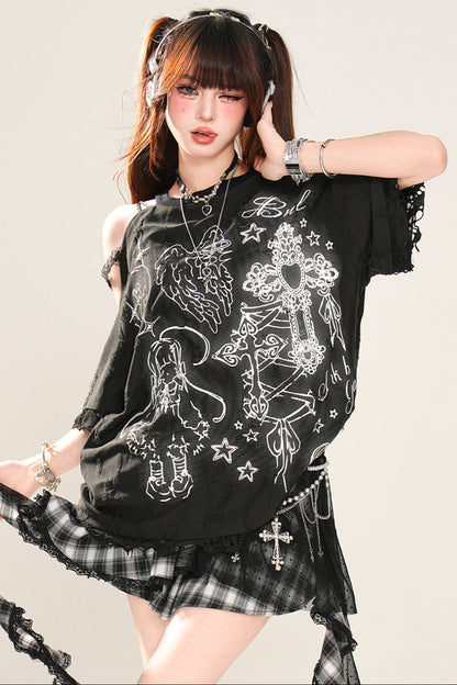 レイジーダークマインTシャツ ルーズ