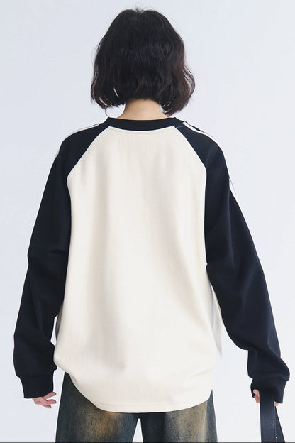 プリントクラッシュセーター