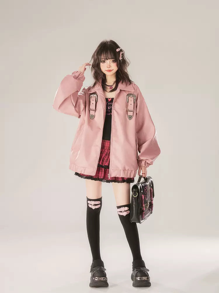 Rockband + Top Cake Cami Print Check Schwarz