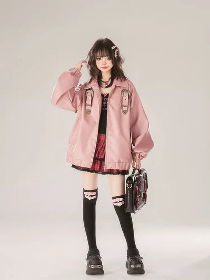 Rockband + Top Cake Cami Print Check Schwarz