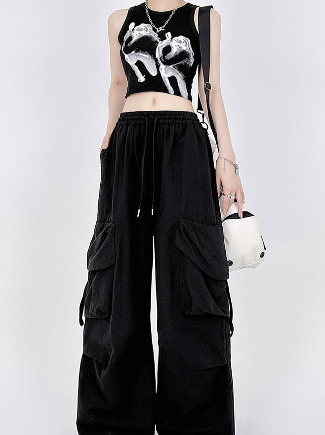 ルーズカーゴアメリカンパンツストリート