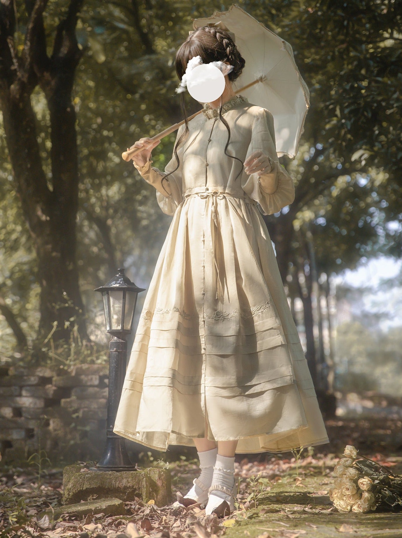 テンセルカラードレス エレガントフリル