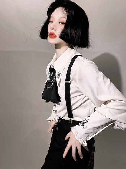 Magic Cloak Prince Shirt Set Suspender Cloak Lolita Dress Nightclaw