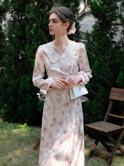 ドレス フラワー レトロ スイート ガーリー