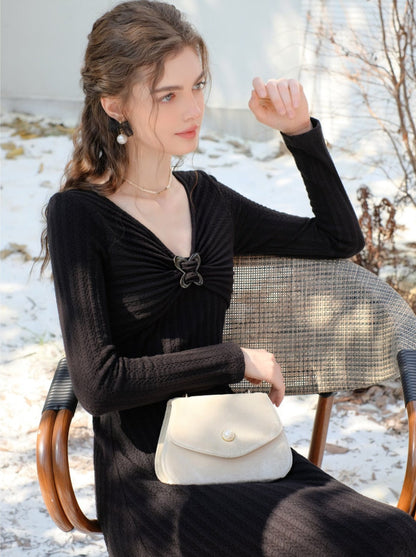 Long Slim Sonata Dress Queen Retro