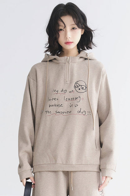 Setup Casual Hoodie Sportswear mit