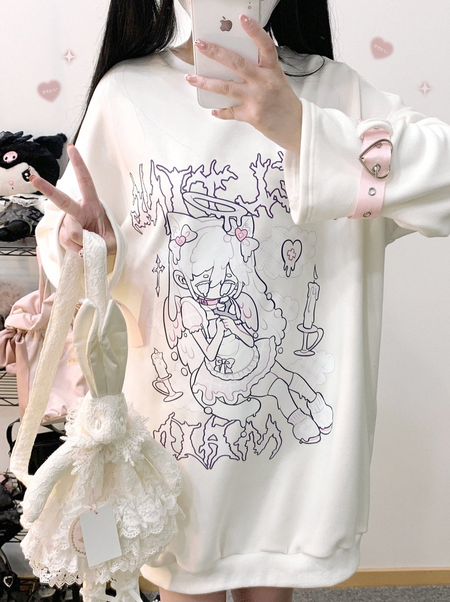 Mine – Langer Samt-Sneaker mit Riemenmuster