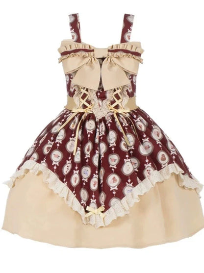 Dress Lolita Handle Print Ribbon