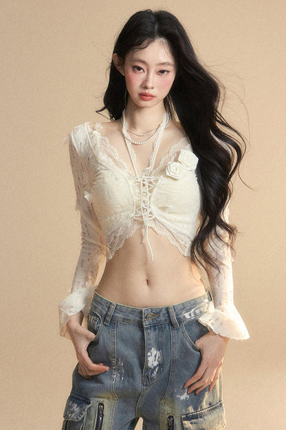 kurzer Cardigan Rail innen + Neckholder