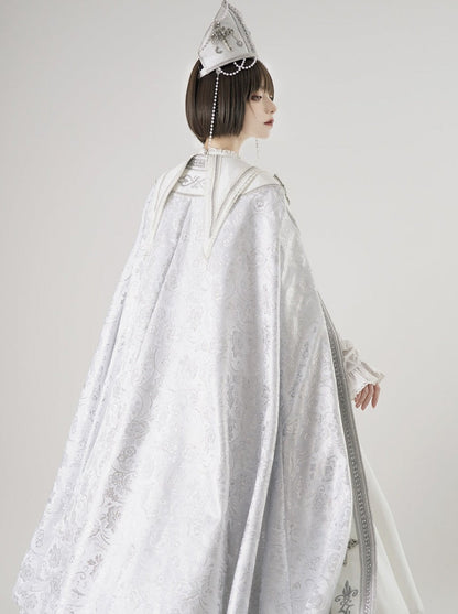 White Cross Moon Lolita Pure Dress