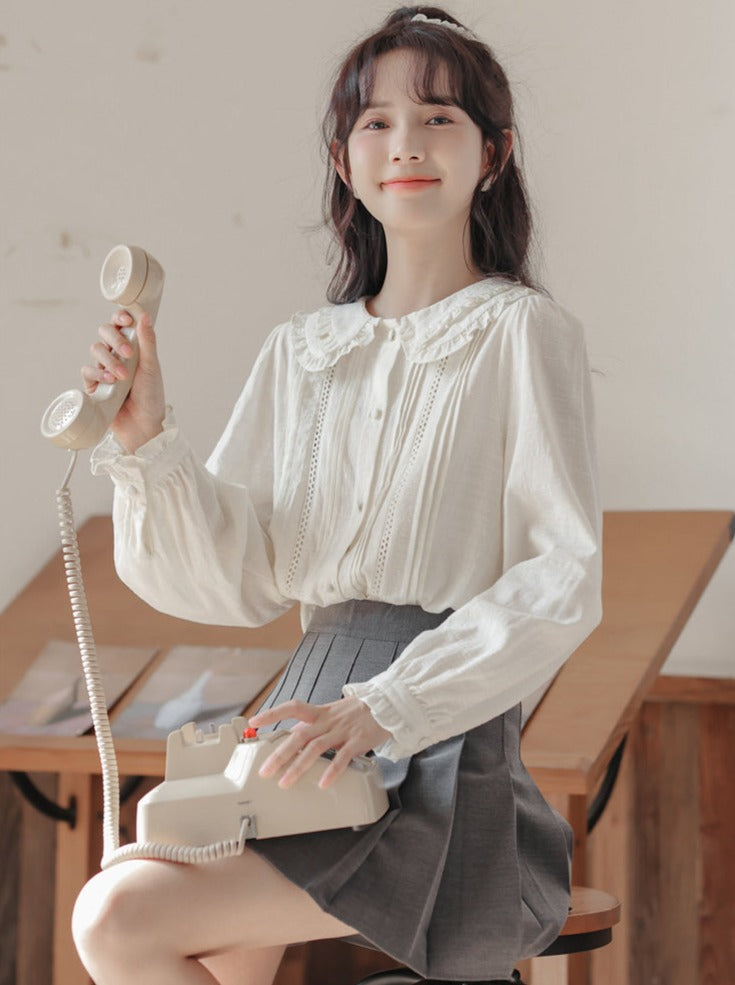 Retro Lace Doll Blouse Collar