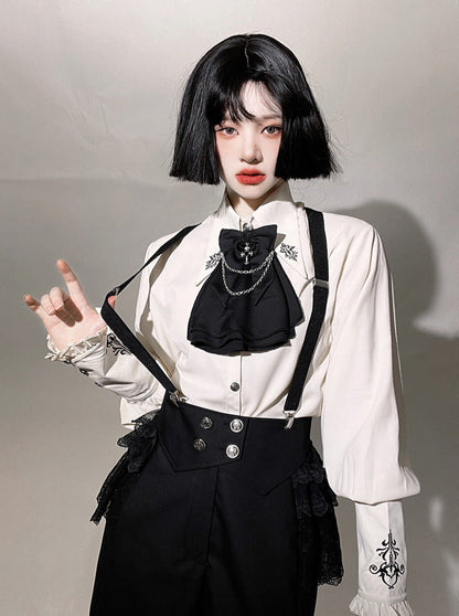 Magic Cloak Prince Shirt Set Suspender Cloak Lolita Dress Nightclaw