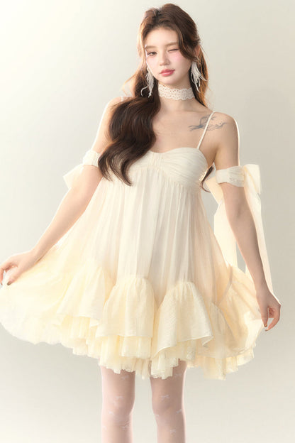 Perlensaum-Sohlenkleid Sweet Cami Salt Sea