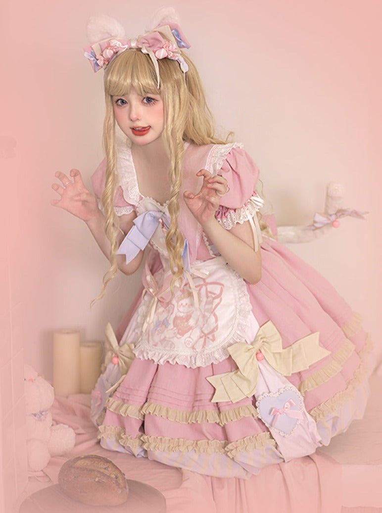 Sweet Dress Lolita Cat Leopard