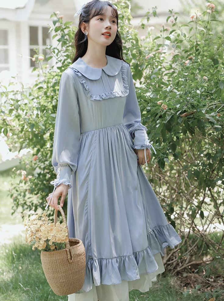 アートドレス フリル ロング レトロ