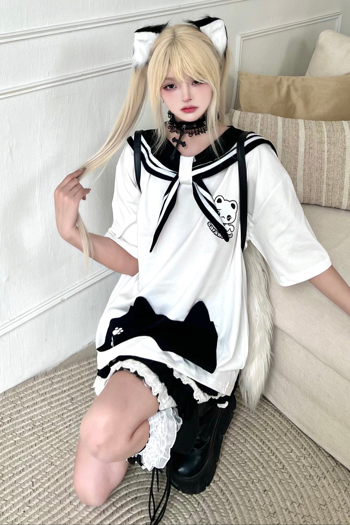 mine tops collar loose Sailor