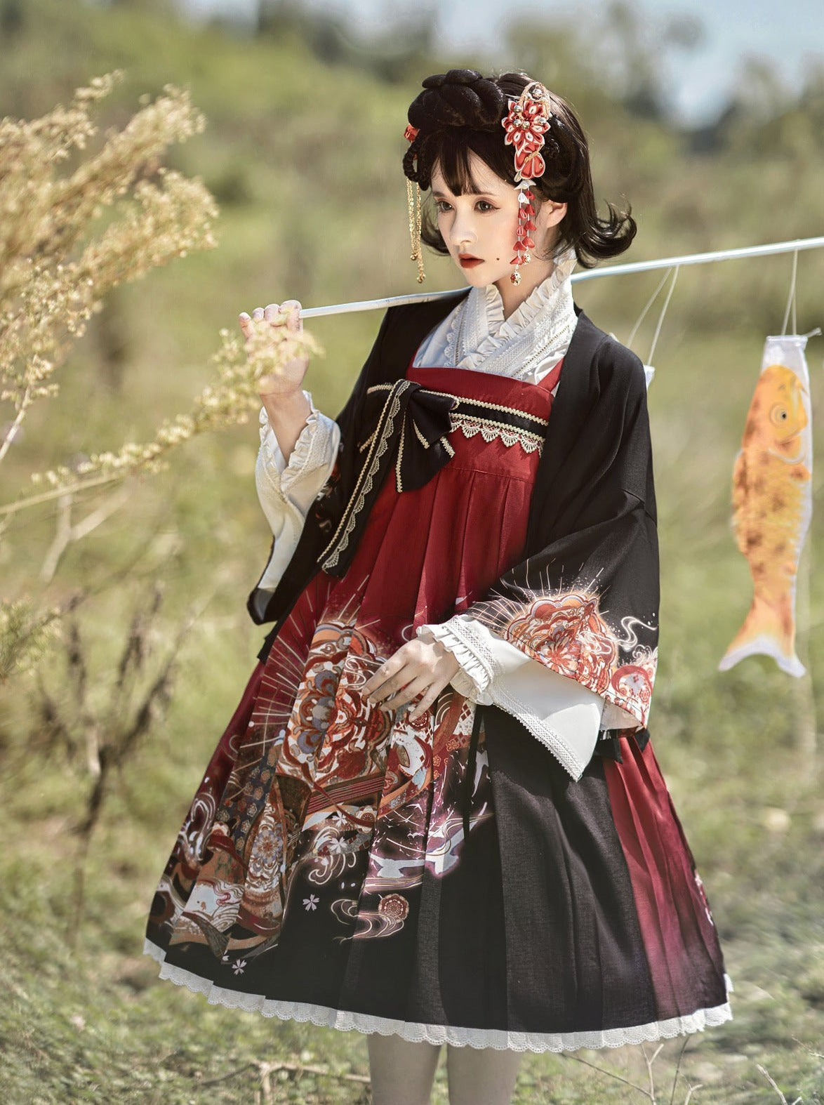 Lolita Japanisches Dunkles Set