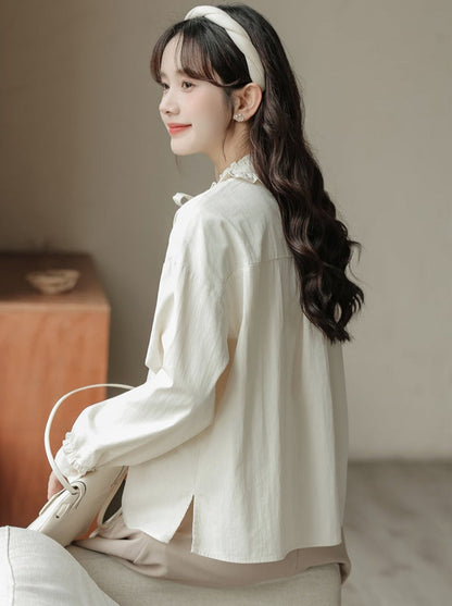 ランタンルーズスリーブブラウスフレンチ