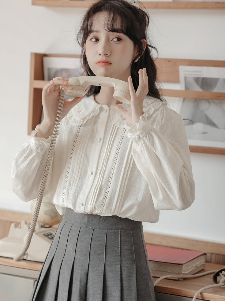 Retro Lace Doll Blouse Collar