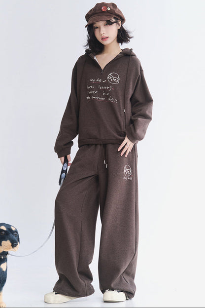 Setup Casual Hoodie Sportswear mit