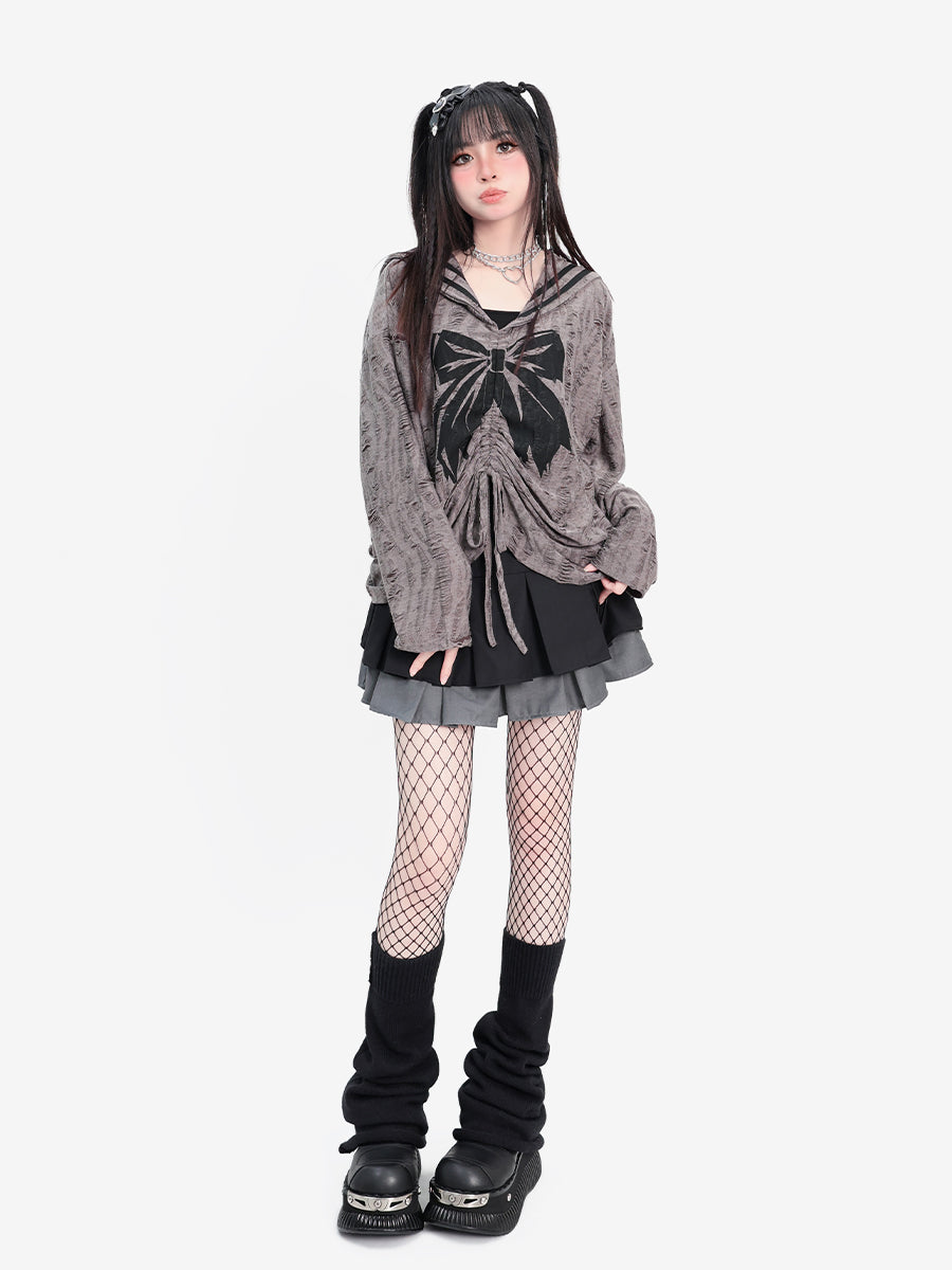 ダークトップスセーラーリボン