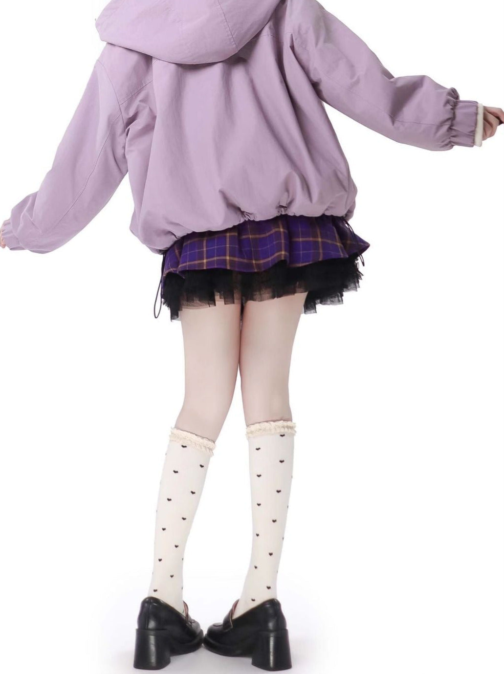 マルチポケット タロ パープルジャケット ニットベスト スカートスーツ