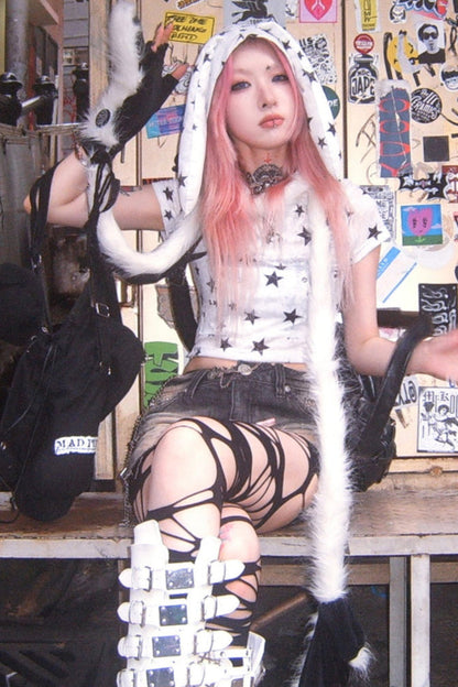 耳のスパイシーなスターガールトップスバニー