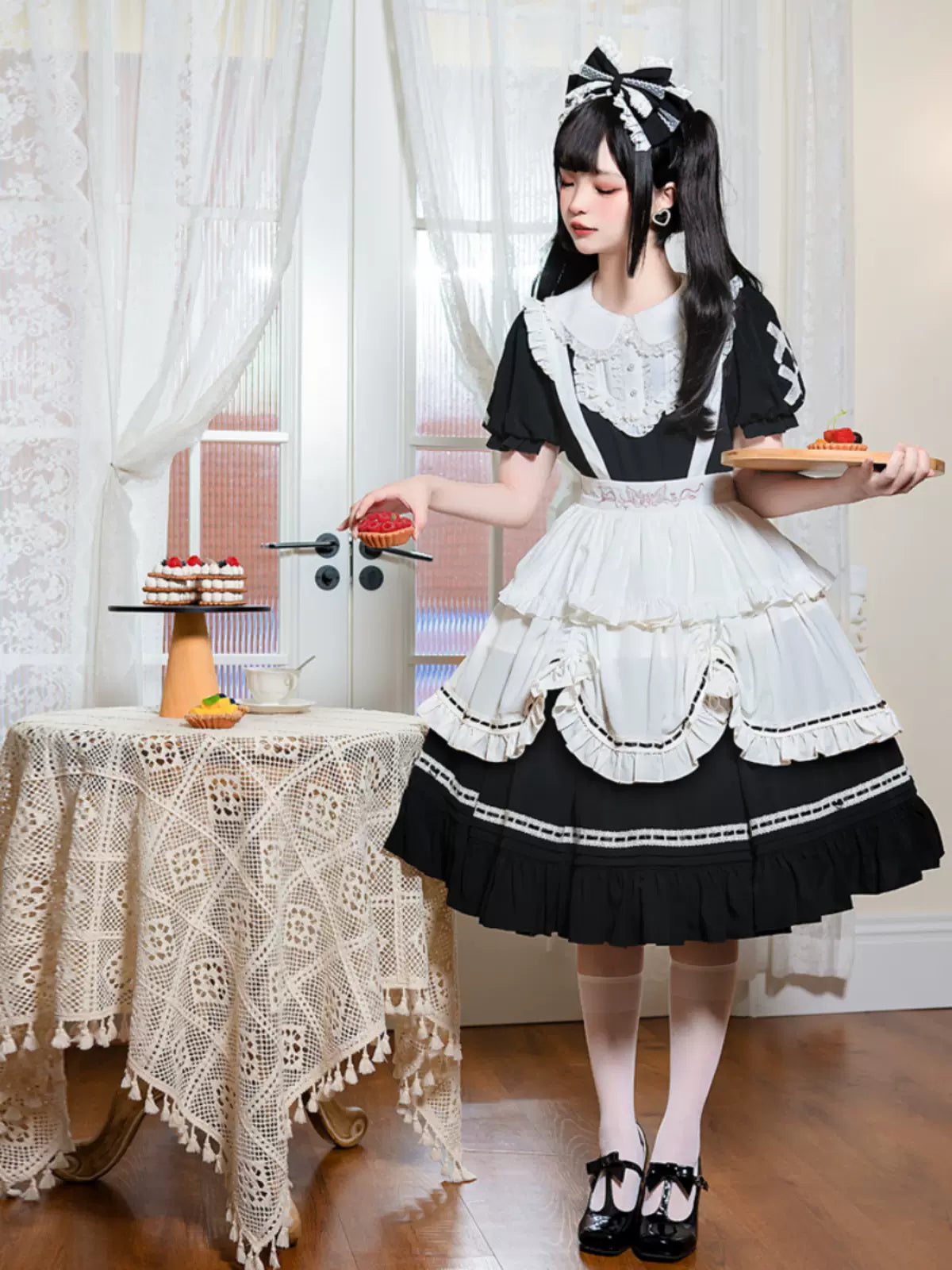 フリルワンピースロリータ＋エプロンキューピッド