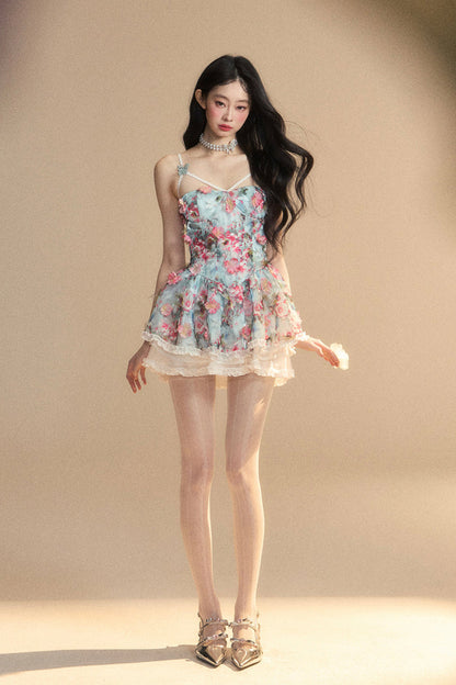 Camisole Blumenprodukt Prinzessin Kleid Malerei Vorbestellung