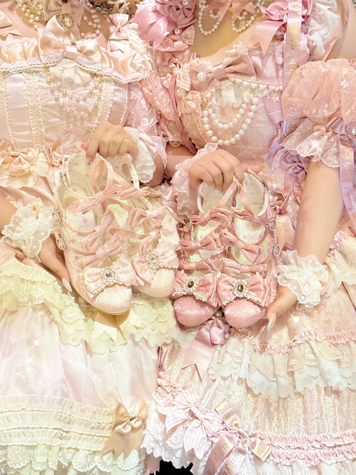 BaiChaRuMeng Rococo Night Elegant Heels